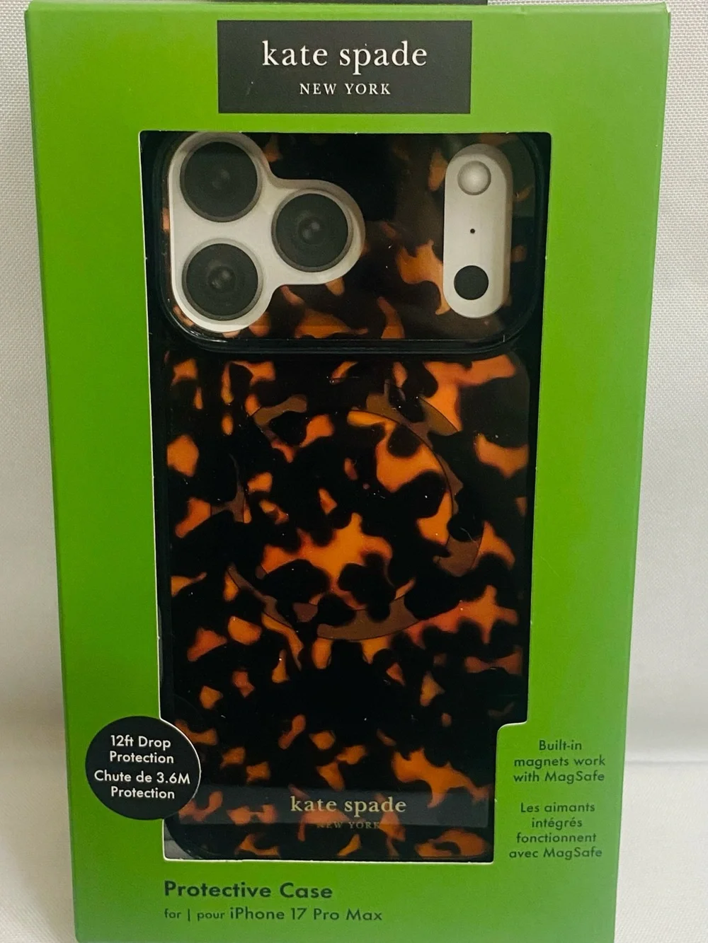 Kate Spade New York Tortoiseshell MagSafe Protective Case – iPhone 17 Pro Max